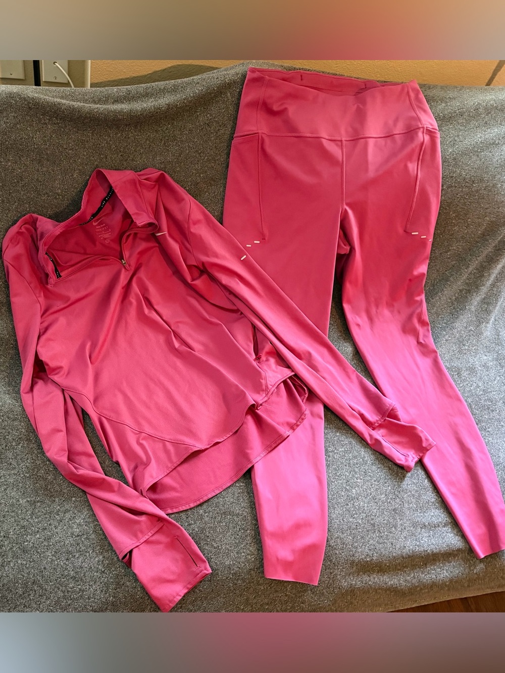 Nike Swift Dri-Fit Two-Piece Active Set in Beet Purple